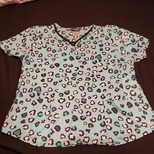 XL scrub top
